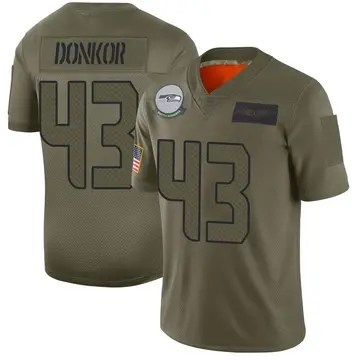 Men's Aaron Donkor Seattle Seahawks Limited Camo 2019 Salute to Service Jersey