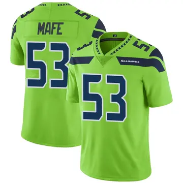 Lance Boykin Men's Nike Neon Green Seattle Seahawks Alternate Custom Game Jersey Size: Extra Large