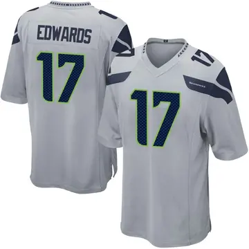 Men's Braylon Edwards Seattle Seahawks Game Gray Alternate Jersey