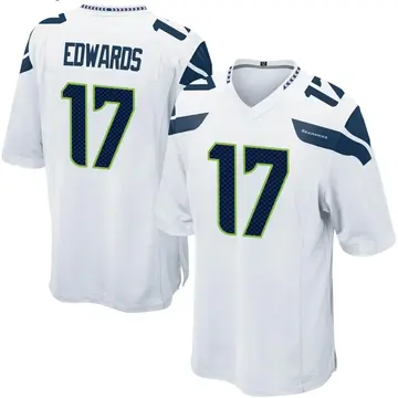 Men's Braylon Edwards Seattle Seahawks Game White Jersey