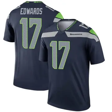 Men's Braylon Edwards Seattle Seahawks Legend Navy Jersey