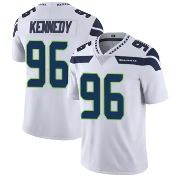 Limited Men's Cortez Kennedy Silver Jersey - #96 Football Seattle Seahawks  Inverted Legend Size 40/M