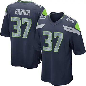 Men's Eric Garror Seattle Seahawks Game Navy Team Color Jersey