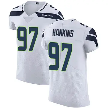 Men's Johnathan Hankins Seattle Seahawks Elite White Vapor Untouchable Jersey