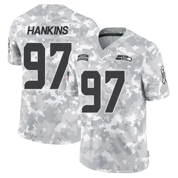 Men's Johnathan Hankins Seattle Seahawks Limited Arctic Camo 2024 Salute to Service Jersey