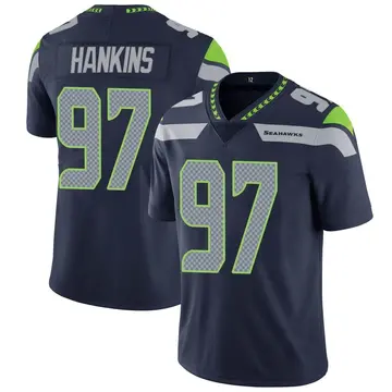 Men's Johnathan Hankins Seattle Seahawks Limited Navy Team Color Vapor Untouchable Jersey