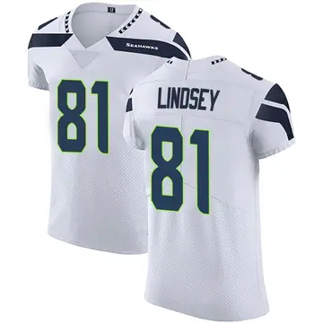 Men's Tyjon Lindsey Seattle Seahawks Elite White Vapor Untouchable Jersey