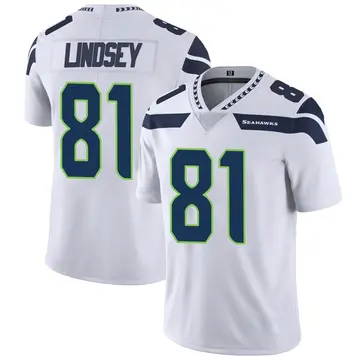 Men's Tyjon Lindsey Seattle Seahawks Limited White Vapor Untouchable Jersey