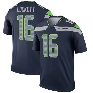 Men's Legend Seattle Seahawks NO.16 Tyler Lockett Color Rush Neon Jersey -  Green