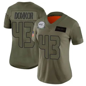 Women's Aaron Donkor Seattle Seahawks Limited Camo 2019 Salute to Service Jersey