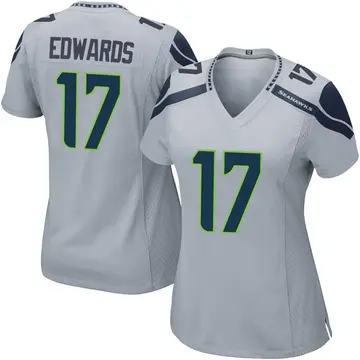 Women's Braylon Edwards Seattle Seahawks Game Gray Alternate Jersey