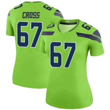 Men's Nike Russell Wilson Neon Green Seattle Seahawks Color Rush Legend  Jersey