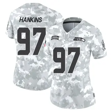 Women's Johnathan Hankins Seattle Seahawks Limited Arctic Camo 2024 Salute to Service Jersey