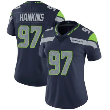 Women's Johnathan Hankins Seattle Seahawks Limited Navy Team Color Vapor Untouchable Jersey