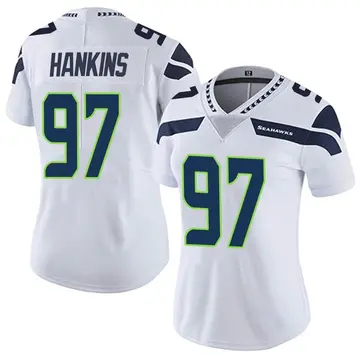 Women's Johnathan Hankins Seattle Seahawks Limited White Vapor Untouchable Jersey