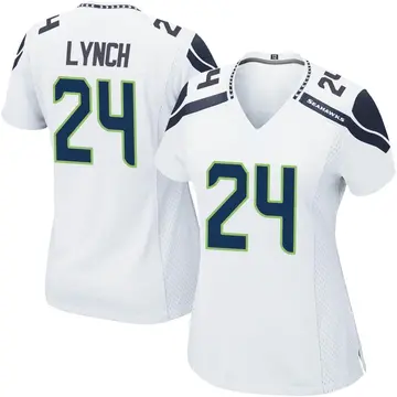 Men's Legend Seattle Seahawks NO.24 Marshawn Lynch Color Rush Neon Jersey -  Green