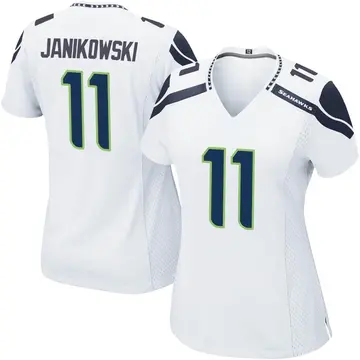 Sebastian Janikowski Jersey White Oakland S/B M-5XL Sewn Stitch