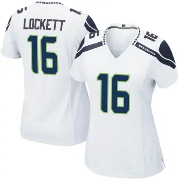 Limited Women's Tyler Lockett White Road Jersey - #16 Football Seattle  Seahawks Vapor Untouchable Size S