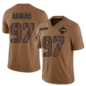 Youth Johnathan Hankins Seattle Seahawks Limited Brown 2023 Salute To Service Jersey